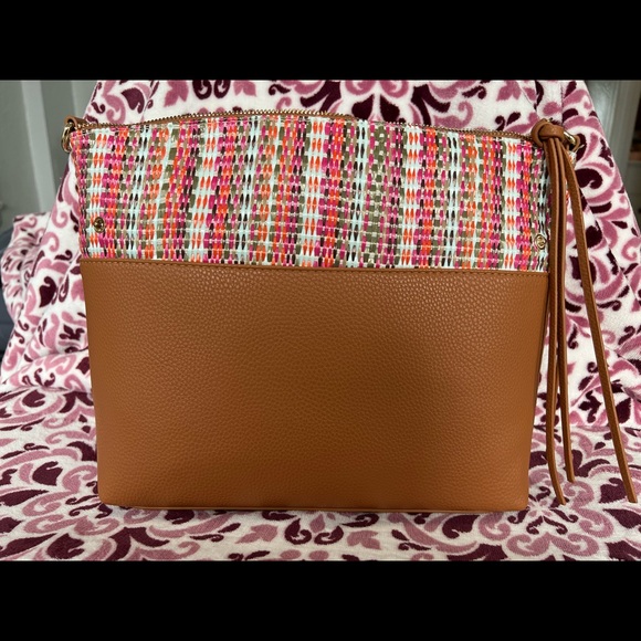 Brand new 2-in-1 Cognac Multi Out of Office Handbag - Picture 5 of 7